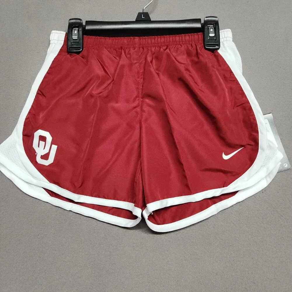 Nike Oklahoma State Sooners Red Athletic Polyester Shorts Size XL Regular 169